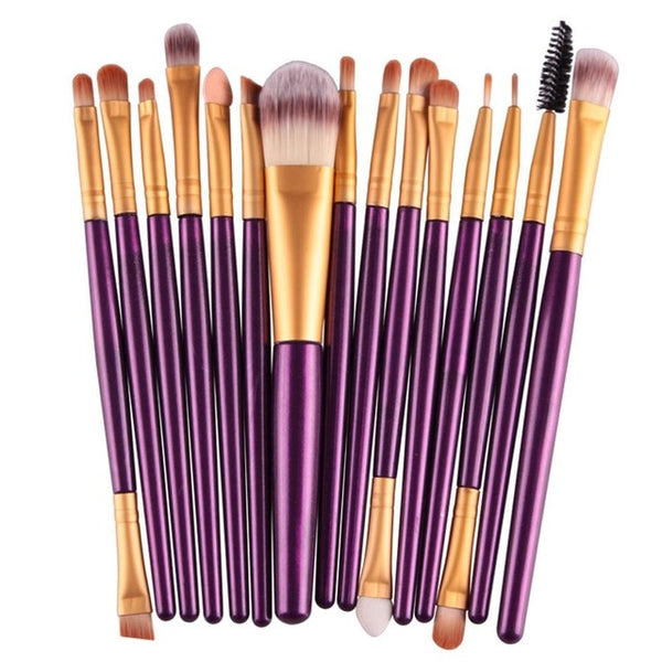 MAANGE 6/15/18Pcs Makeup Brushes Tool Set Cosmetic Powder Eye Shadow Foundation Blush Blending Beauty Make Up Brush Maquiagem